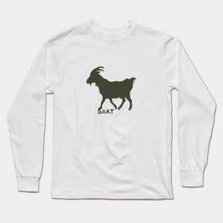 G.O.A.T. olive Long Sleeve T-Shirt